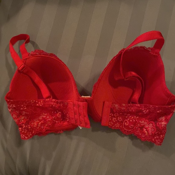 Red Victoria’s Secret lined Demi size 36 DD - Picture 2 of 2